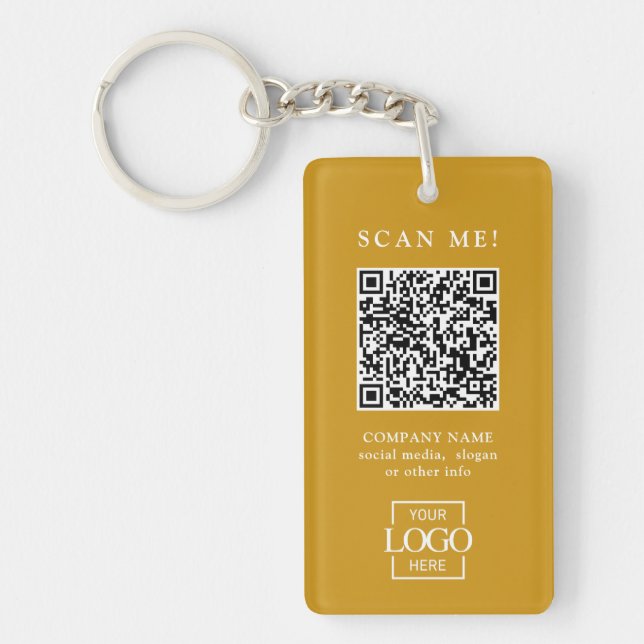 Custom Branded Business Logo QR Code Modern (Devant)
