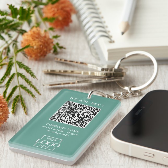 Custom Branded Business Logo QR Code Modern (Devant droit)