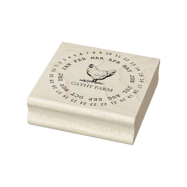 Custom Branded Chicken Farm | Egg Carton Stamp (Stamp)