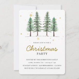 Custom Branded Elegant Christmas Holiday Party Invitation
