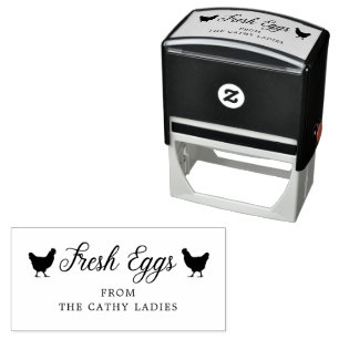 Custom Branded Farmhouse   Egg Carton Stamp