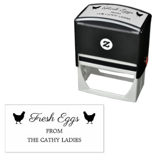 Custom Branded Farmhouse   Egg Carton Stamp