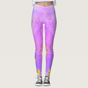 Custom Branded Funny Space pizza cat leggings