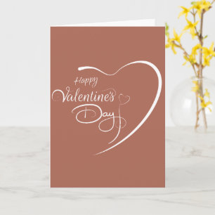 Custom Branded Happy Valentine's Day Heart Card