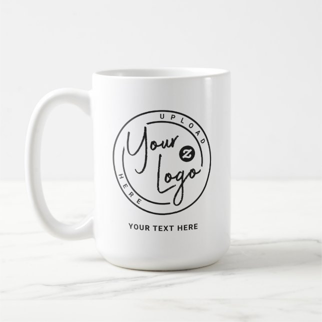 Custom Branded Logo Business Coffee Mug (Left)