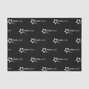 Custom Branded Logo Business Promotional Black Tissue Paper