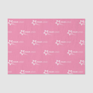 Custom Branded Logo Business  Promotional Pink Tissue Paper