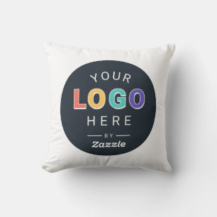 Custom Branded Logo Business Throw Pillow