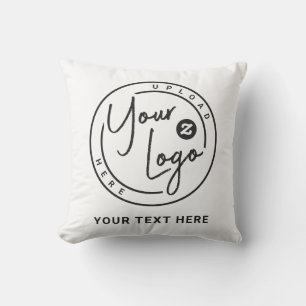 Custom Branded Logo Business Throw Pillow