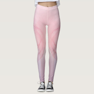 Custom Branded Modern Gold Floral Marble Leggings