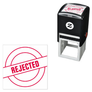 Custom Branded Office Rejected Rubber Self-inking Stamp