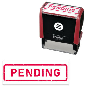 Custom Branded PENDING   Basic Office or Business  Self-inking Stamp
