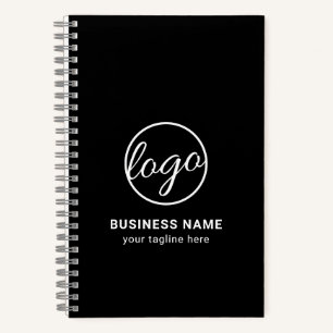 Custom Branded Promotional Logo Black Business Notebook