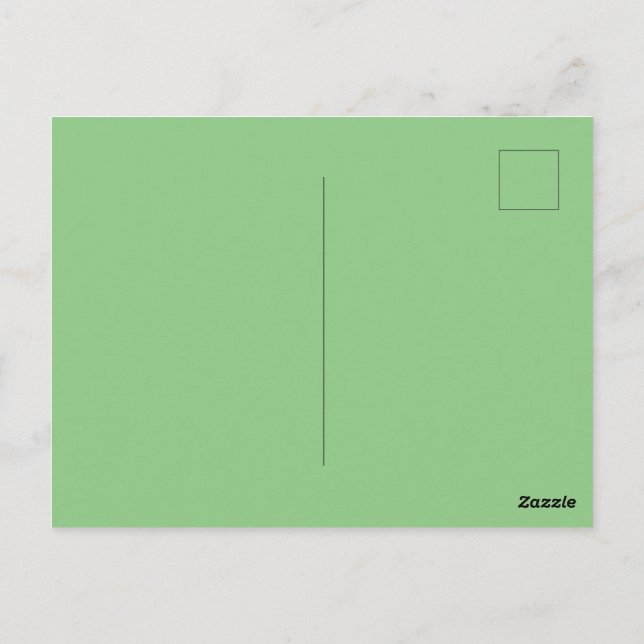 Custom Branded Sage Picture-Perfect Standard  Postcard (Back)