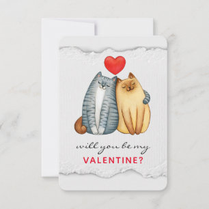 Custom Branded Valentines Day Flat Thank You Card