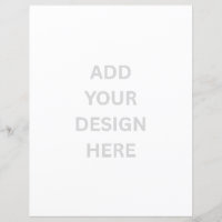 Custom Branded White 8.5" x 11" Flat Paper Sheet