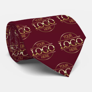 Custom Branding Business Logo Pattern Promotional Tie