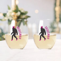 Custom Bridal Party Favour Chic Sassy Sasquatch