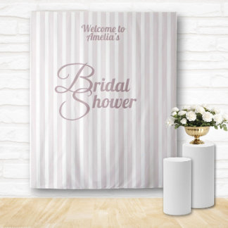 Custom Bridal Shower Banner - Elegant Decoration Tapestry