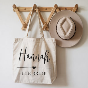 Custom Bridal Tote Gift for Bride and Bridesmaids Bag