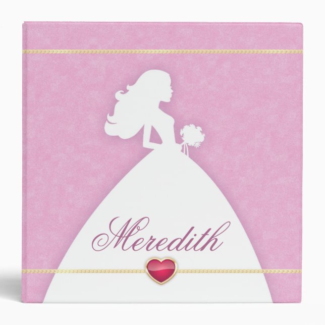 Custom Bridal Wedding Planner Binder (Front)