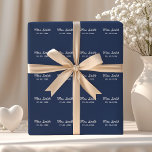 Custom Bridal Wedding Wrapping Paper<br><div class="desc">A great gift for a bride's honeymoon,  bridal shower or bachelorette party !</div>