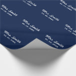 Custom Bridal Wedding Wrapping Paper<br><div class="desc">A great gift for a bride's honeymoon, bridal shower or bachelorette party !</div>