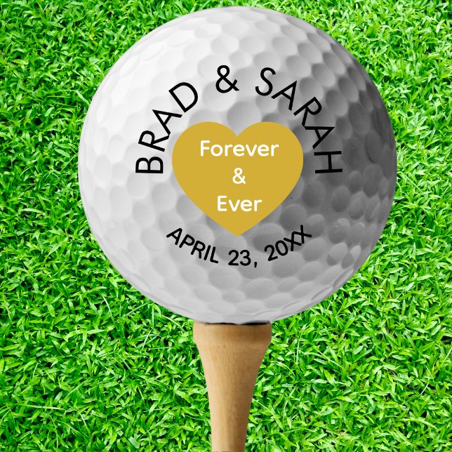 Custom Bride Groom Name Personalized Wedding  Golf Balls (Custom Bride Groom Name Personalized Wedding Golf Balls)