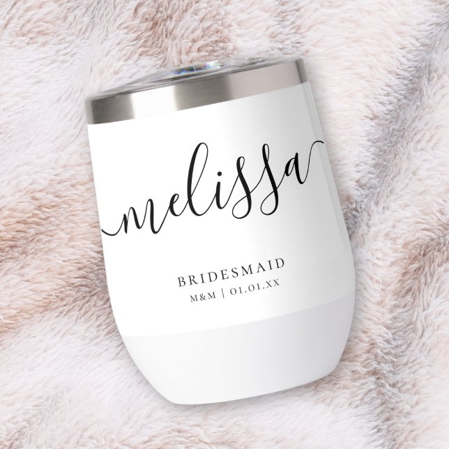 Custom Bridesmaid Bride Elegant Script Calligraphy (Creator Uploaded)
