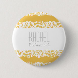 Custom Bridesmaid Button - Choose your own colour!