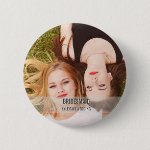 Custom Bridesmaid Photo Button