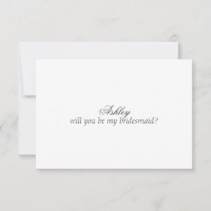 Custom Bridesmaid Proposal Card (Letter Option) 