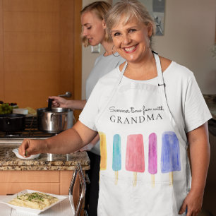 Custom bright colourful modern summer  apron