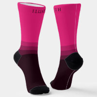 Custom Bright Pink Purple Brown Colour Block