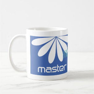 Custom Bright White Blue Master Gardener Coffee Mug