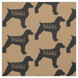 Custom Brittany Dog Fabric