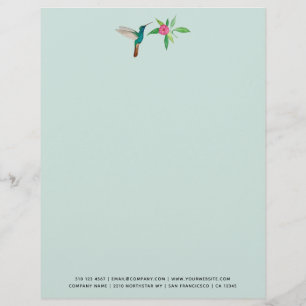 Custom Broad-billed Hummingbird  Letterhead