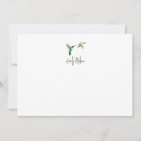 Custom Broad-tailed Hummingbird Note Card