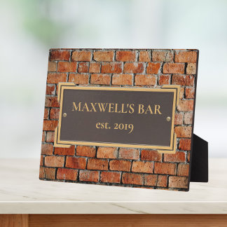 Custom Bronze on Brick Memorial Plaque