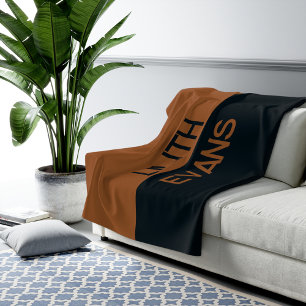 Custom Brown Blanket for Birthday & Christmas Gift