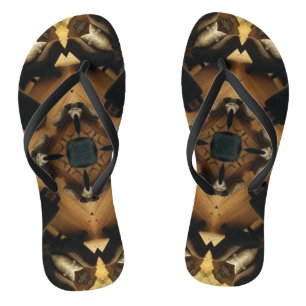 Custom Brown flip flops