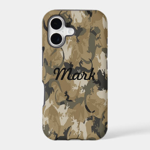 Custom Brown Reptile Camo iPhone 5 Case