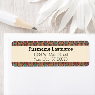 Custom Brown Rouge Terracotta Turquoise Blue Mosai