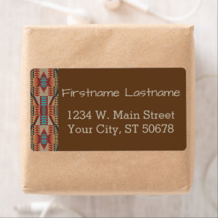 Custom Brown Rouge Terracotta Turquoise Blue Mosai