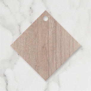 Custom Brown Wood Board Look Blank Template Favour Tags