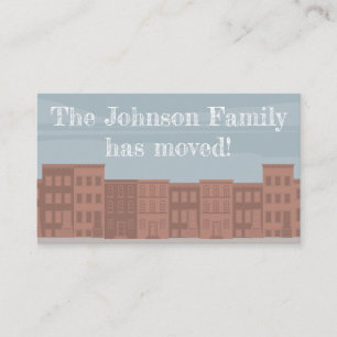 Custom Brownstone Moving Enclosure Card