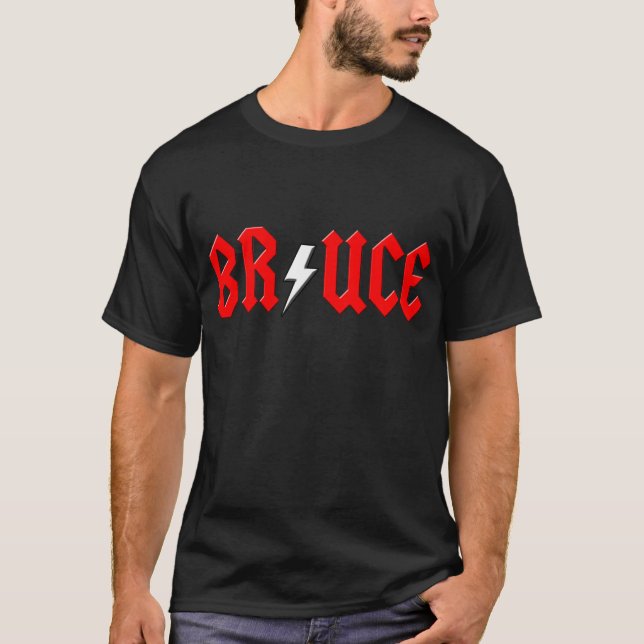 custom BRUCE rock and roll shirt (Front)
