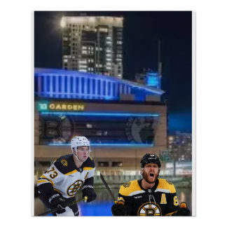 custom bruins poster