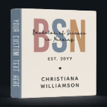Custom BSN Bachelor of Science in Nursing Binder<br><div class="desc">BSN Bachelor of Science in Nursing Personalized Nursing School Graduation Gifts!</div>