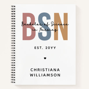 Custom BSN Bachelor of Science in Nursing Notebook